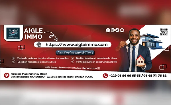 Lancement du site immobilier Aigle Immo au Bénin | www.aigleimmo.com